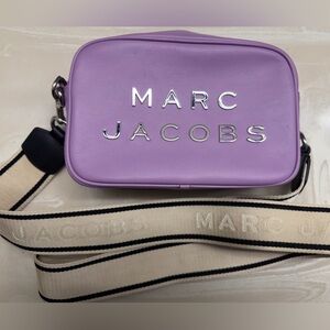 Marc Jacobs Lavender Crossbody Bag with Cream Strap